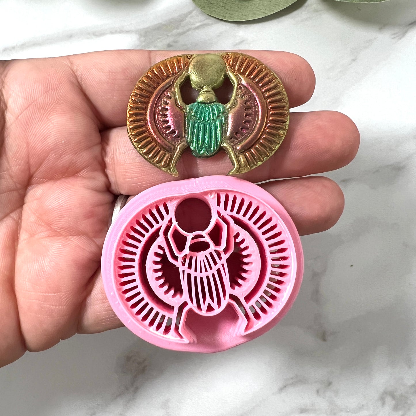 Scarab Beetle Polymer Clay Cutter set