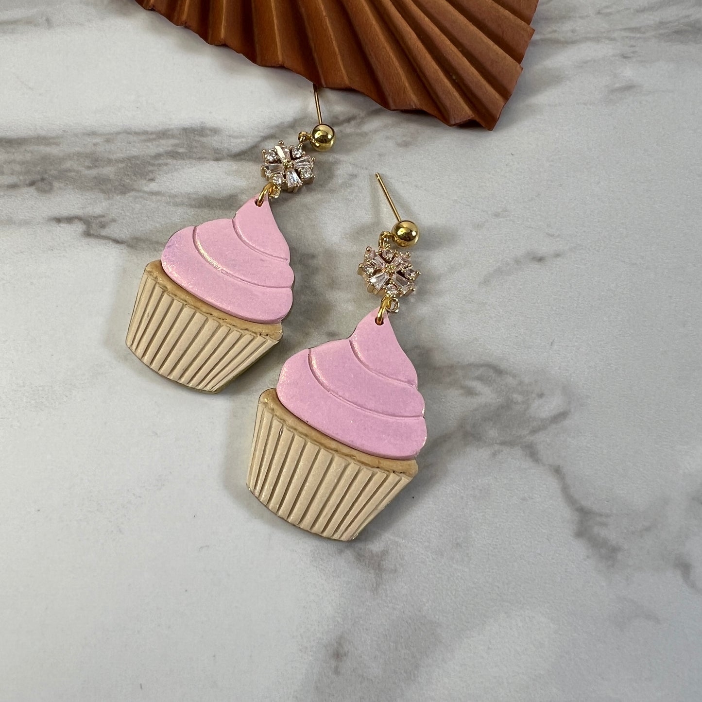 Cupcake Polymer Clay Earrings