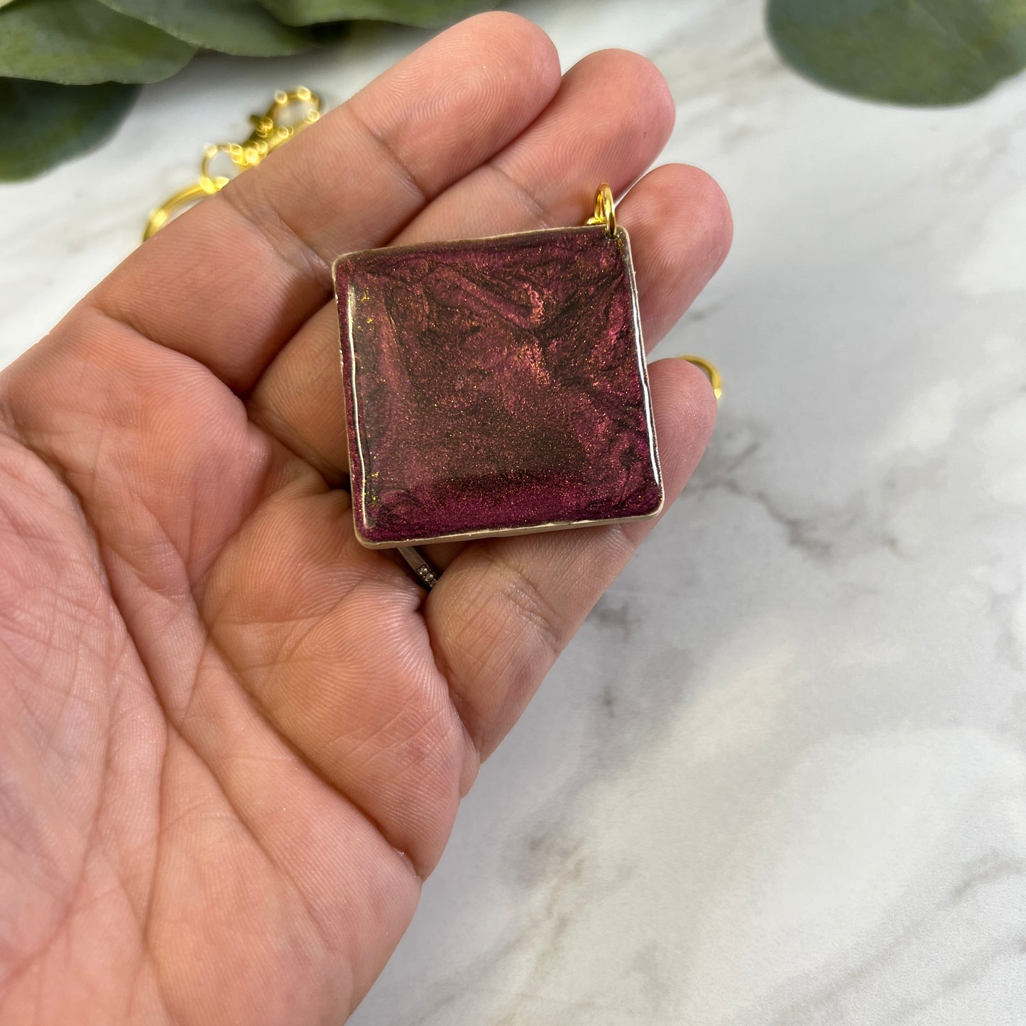 Tic Tac Toe Polymer Clay Keychain