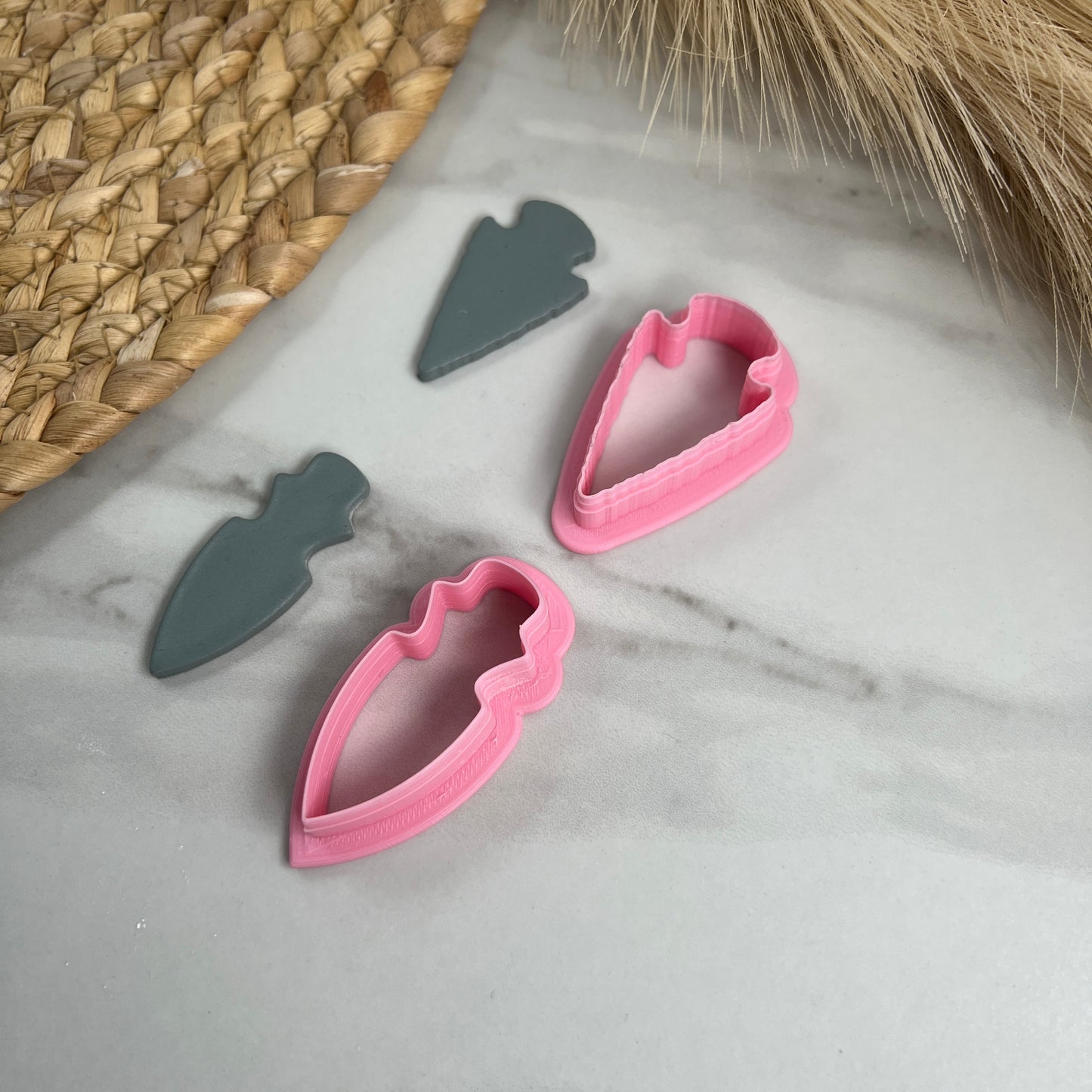 Tête de flèche 2 styles Coupe-argile polymère