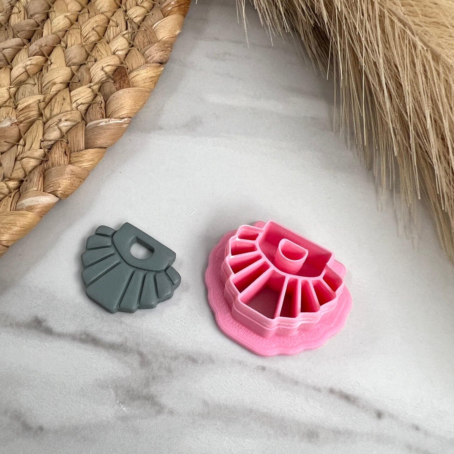 Small Fan cutout Polymer Clay Cutter
