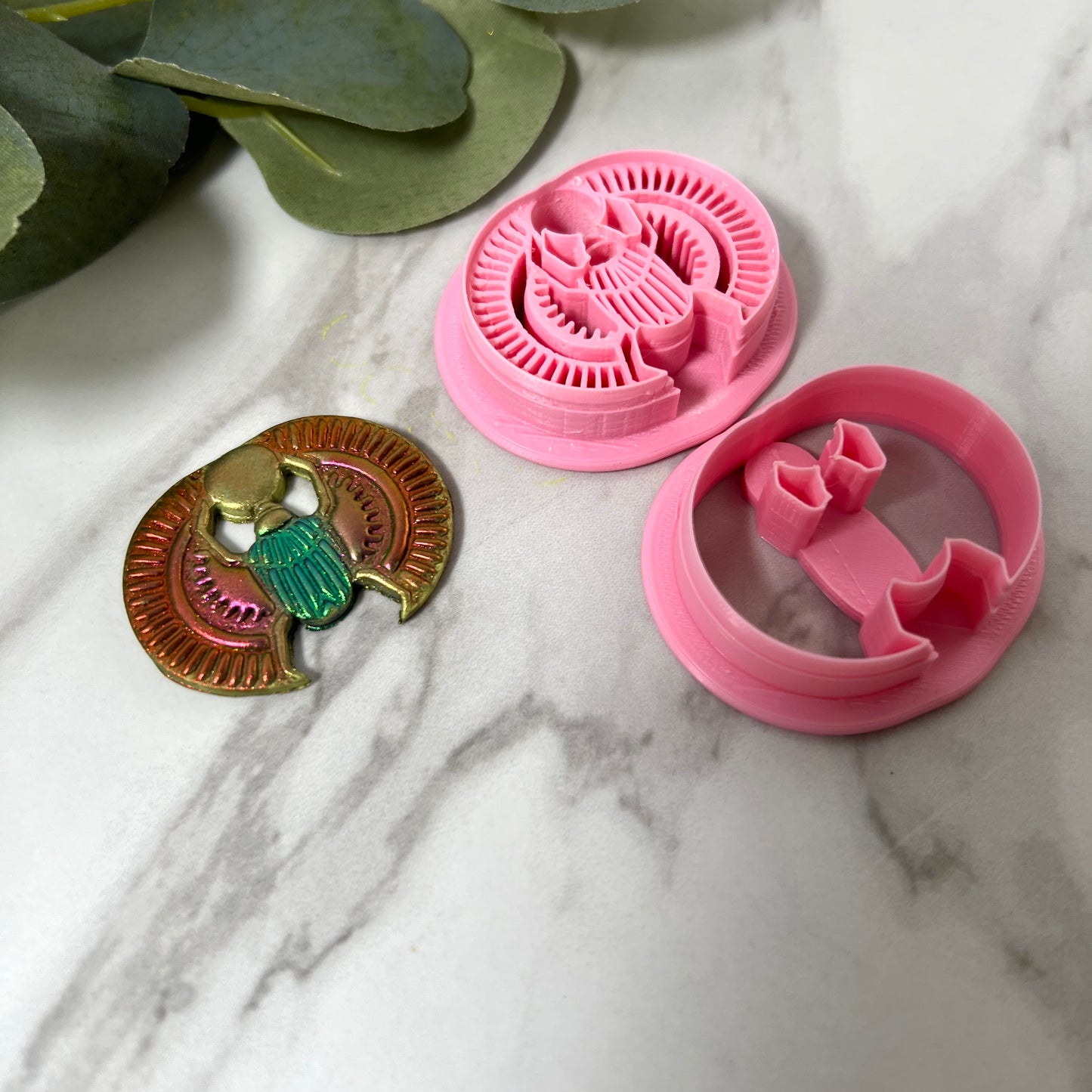 Scarab Beetle Polymer Clay Cutter set