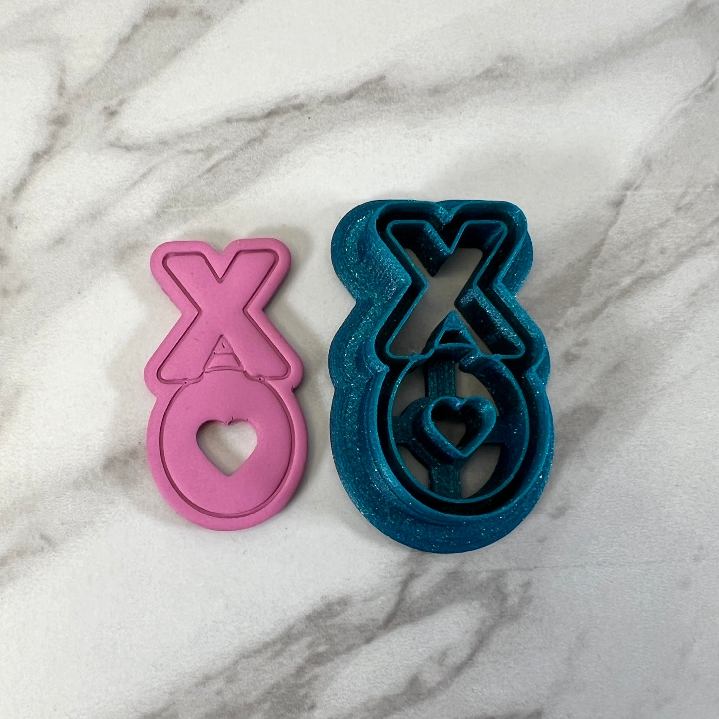 XO Framed letter Polymer Clay Cutter