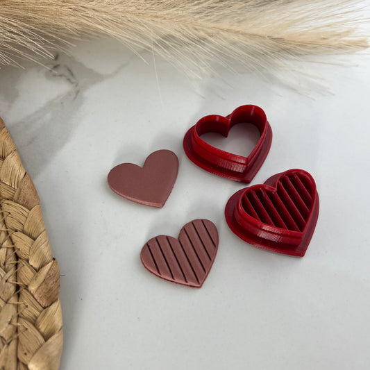 Medium Heart Valentine's Day Polymer Clay Cutters