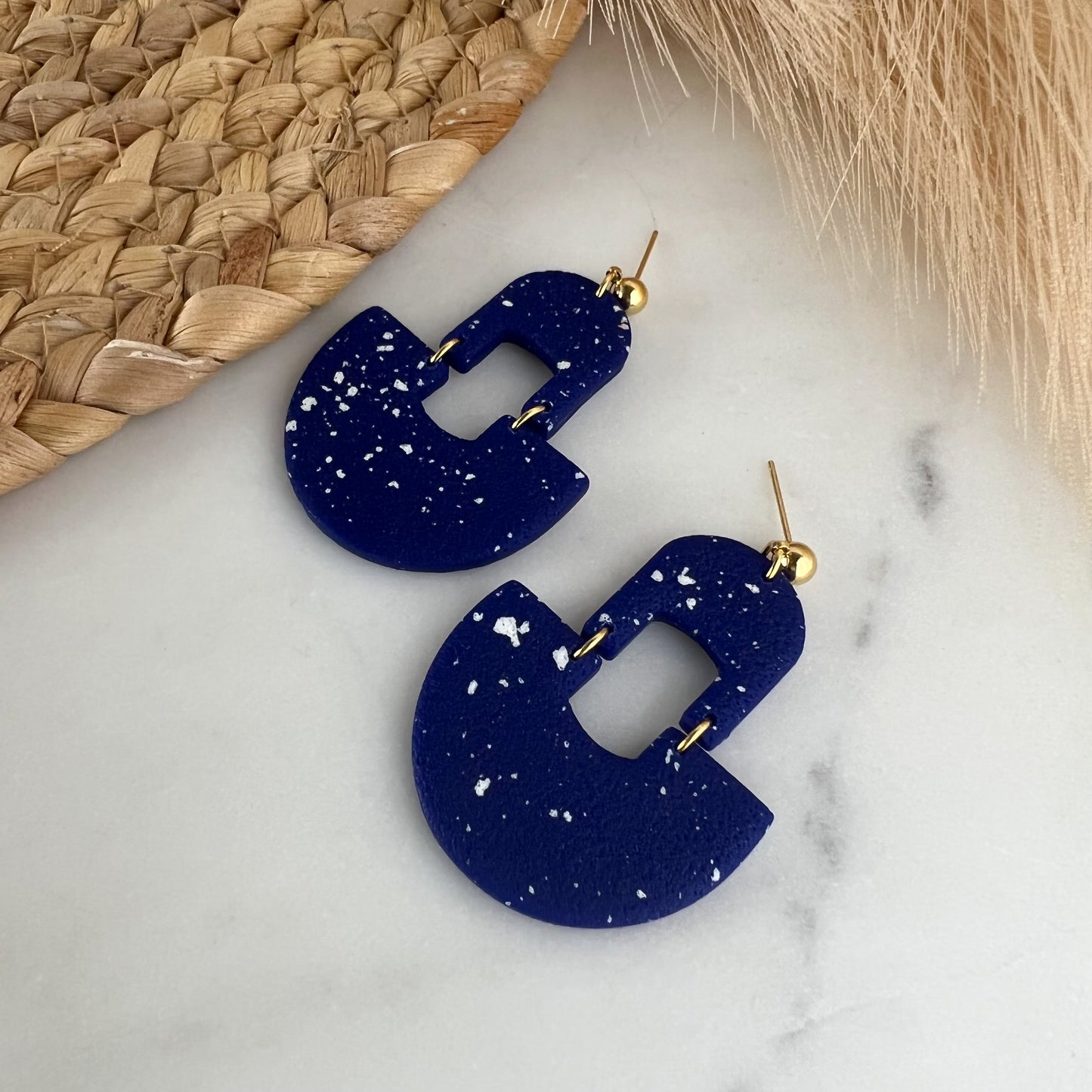 Pendientes de arcilla polimérica arco mini y grandes