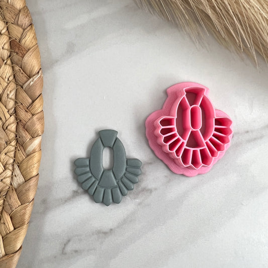 Aztec Style Feather Polymer Clay Cutter
