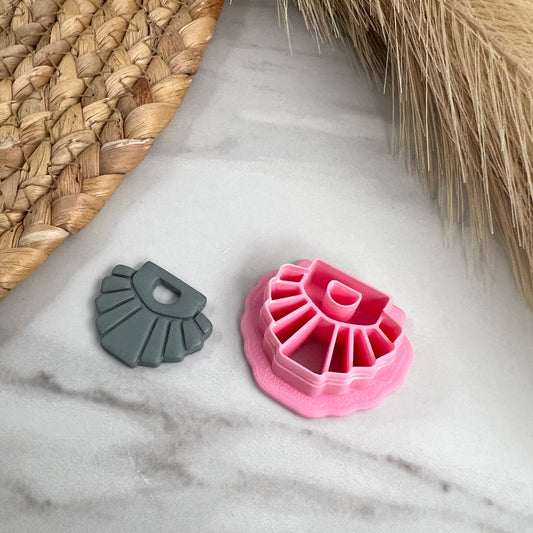Small Fan cutout Polymer Clay Cutter