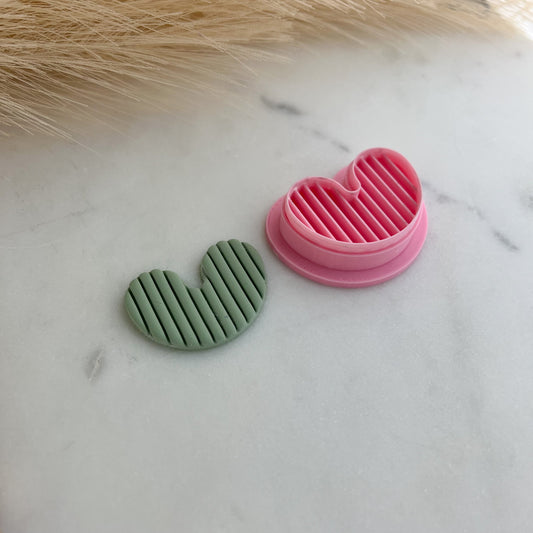 Lined bubble Arch Polymer clay cutter