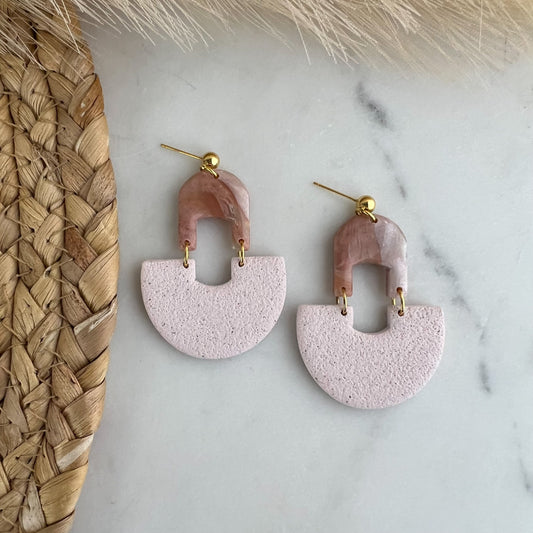 Mini and large Arch Polymer Clay Earrings